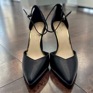 Black Jessica Simpson Strappy Heels 9 - EUC